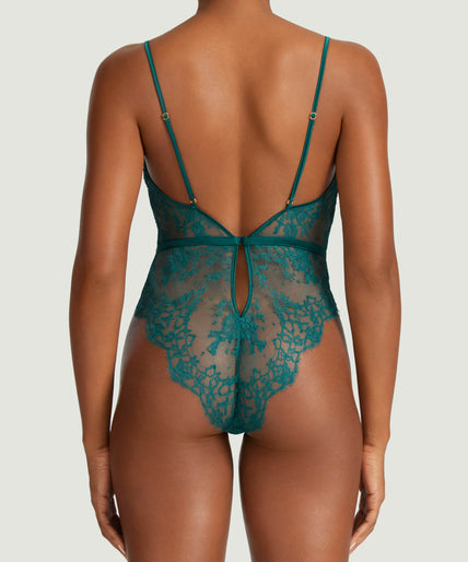 Coco de Mer Nilima Bodysuit in Teal