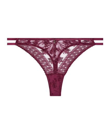 Aubade Magnetic Spell Tanga in Crimson Red