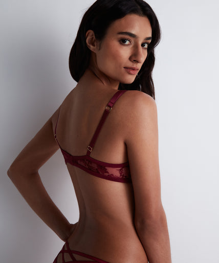 Aubade Magnetic Spell Push Up Bra in Crimson Rood