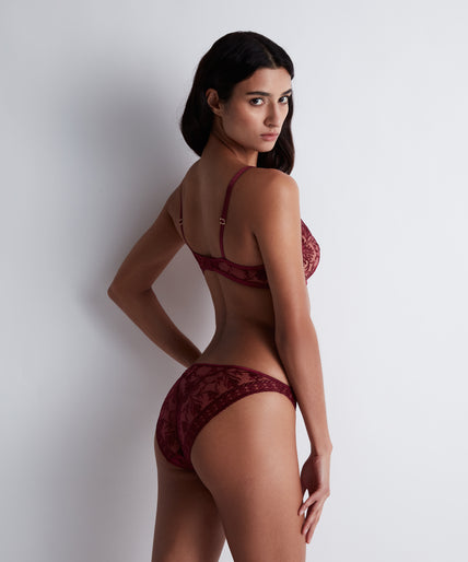 Aubade Magnetic Spell Triangle Bra in Crimson Rood