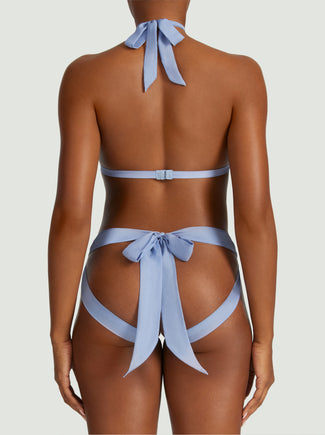 Coco de Mer Elandra Playsuit in soft powder blue