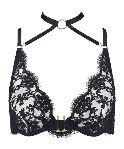 Underwired Triangle Bra Aubade Under your Spell in Black