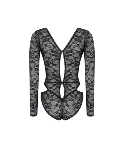 Coco de Mer Aphrodite Bodysuit Black