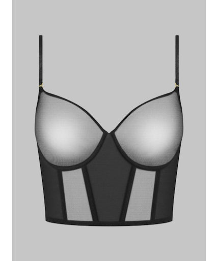 L'Amoureuse Bustier Bra Black Dahlia