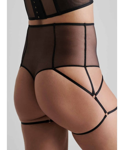 L'Amoureuse High-waist Thong Black Dahlia