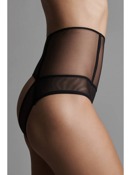 L'Amoureuse Open High Waist Tanga Black