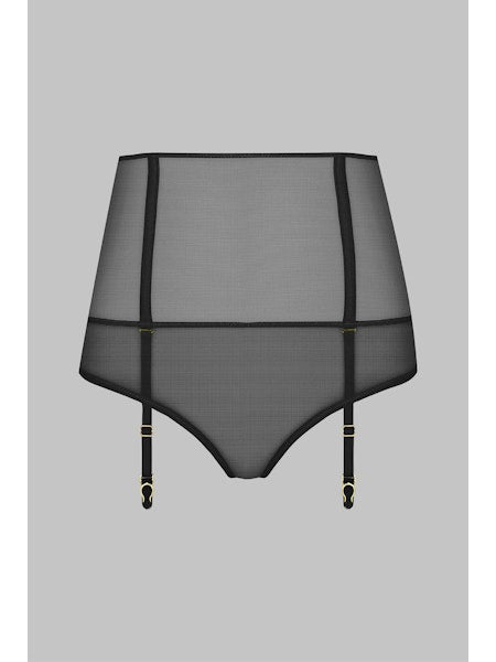 L'Amoureuse Open High Waist Tanga Black