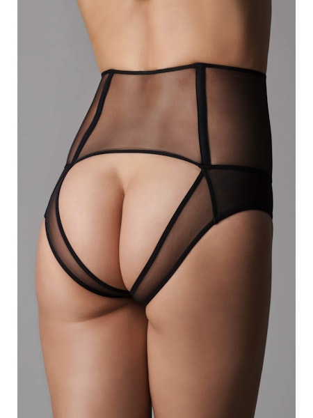 L'Amoureuse Open High Waist Tanga Black