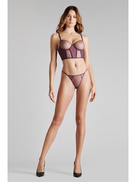 L'Amoureuse Bustier Bra Purple