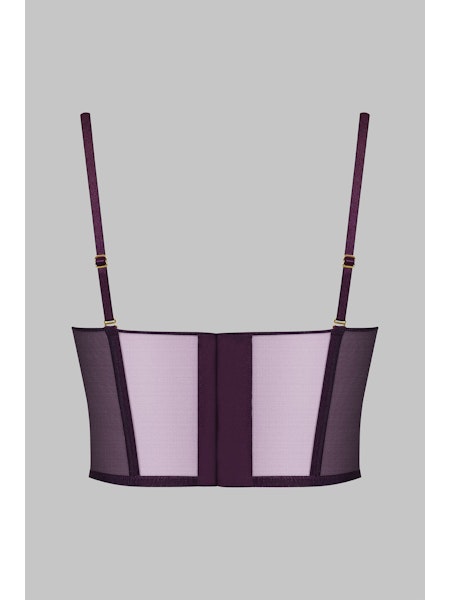 L'Amoureuse Bustier Bra Purple