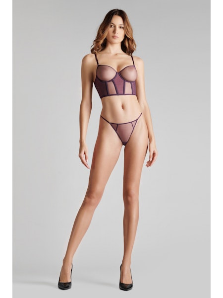 L'Amoureuse Mini Thong Purple Orchid