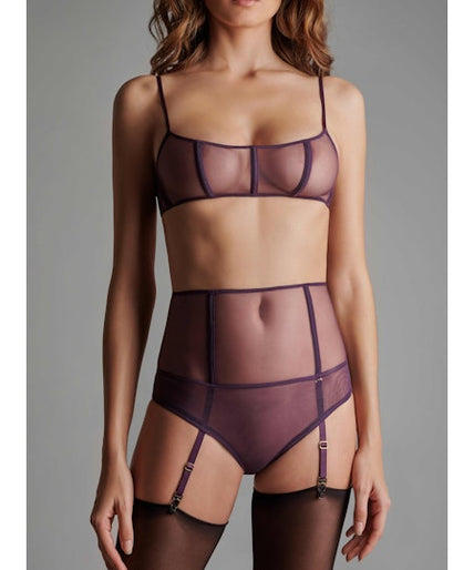 L'Amoureuse Open High Waist Tanga Purple Orchid