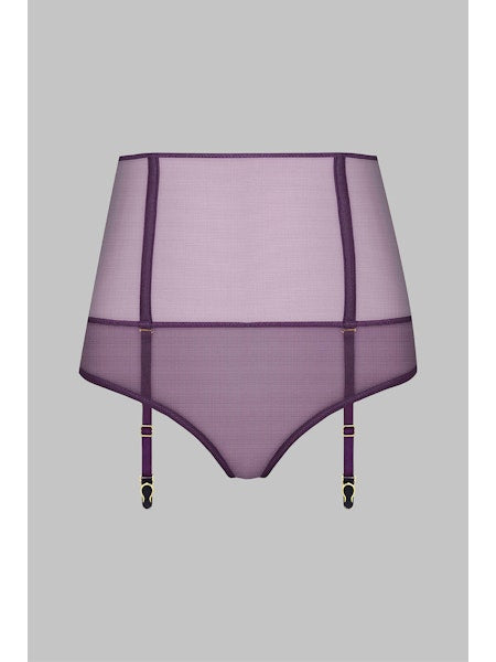 L'Amoureuse Open High Waist Tanga Purple