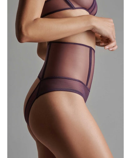 L'Amoureuse Open High Waist Tanga Purple Orchid