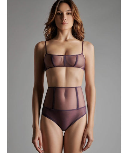 L'Amoureuse Open High Waist Tanga Purple Orchid