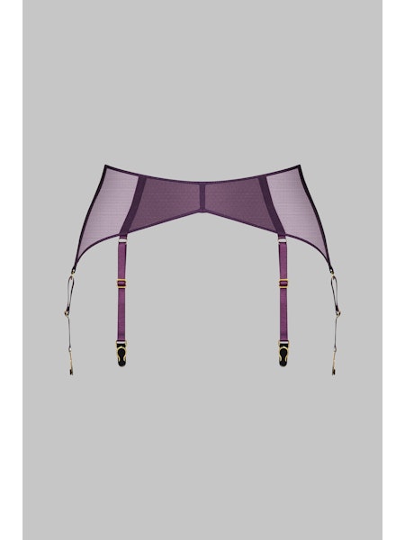 L'Amoureuse Garter Belt Purple Orchid