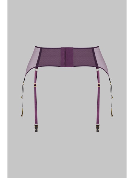 L'Amoureuse Garter Belt Purple Orchid