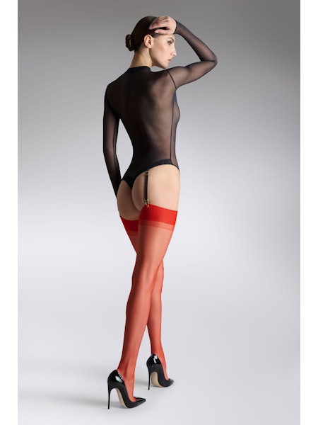 Maison Close Nylon Stockings Red