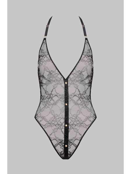 Maison Close Jeux Magnetiques Bodysuit in Black