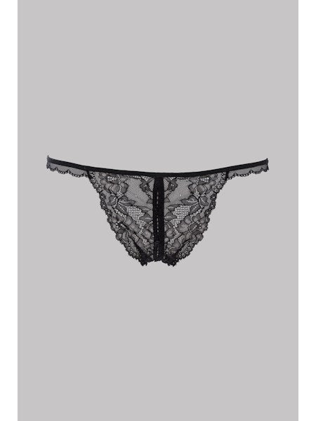 Maison Close Le Petit Secret Open Brief in Black