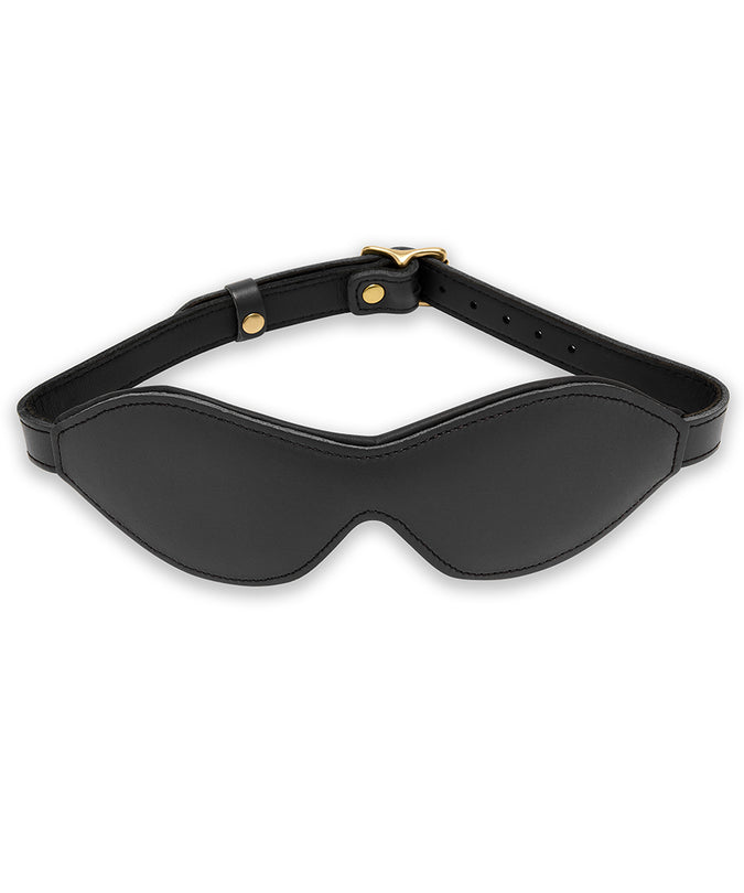 Black Leather Blindfold