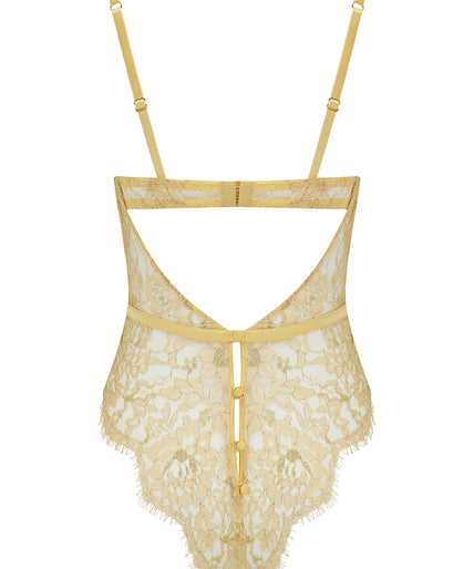 Coco de Mer Fiorella Bodysuit Gold