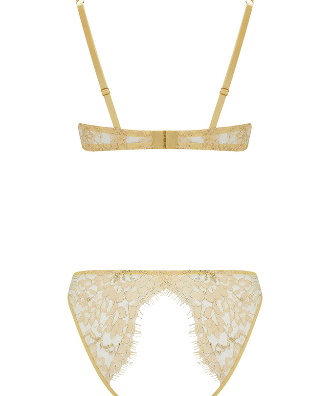 Fiorella Quarter Cup Bra Gold