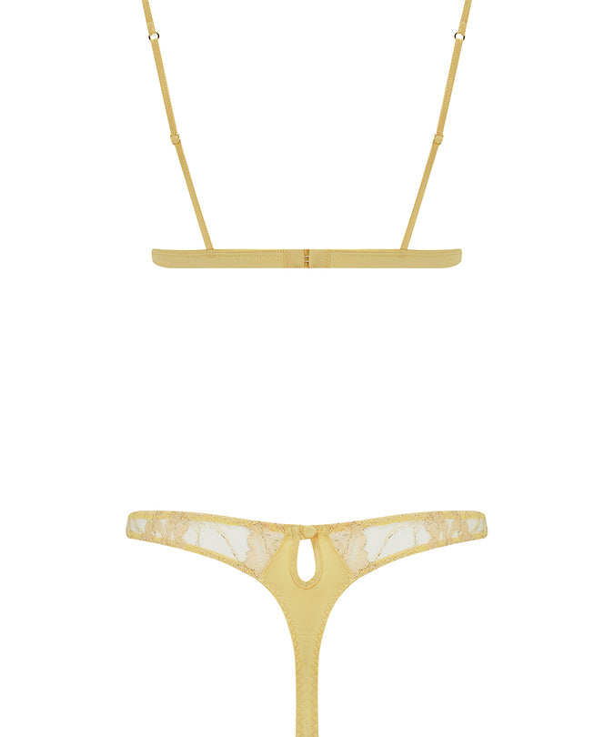 Fiorella Soft Cup Triangle Bra Gold