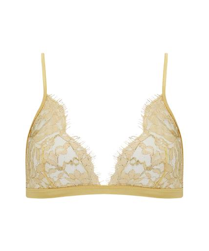 Coco de Mer Fiorella Soft Cup Triangle Bra Gold