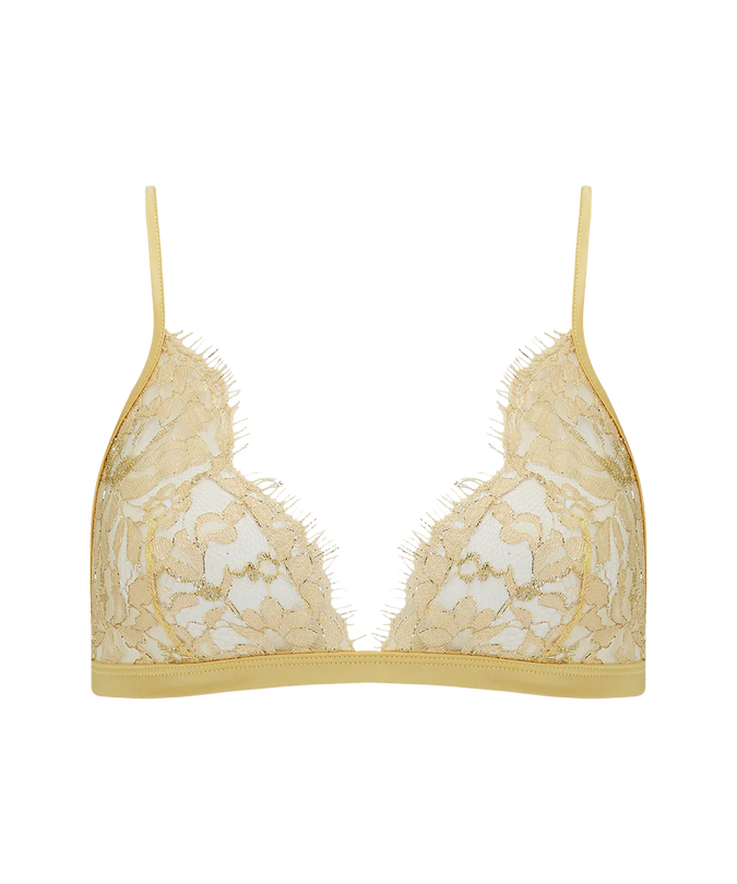 Fiorella Soft Cup Triangle Bra Gold