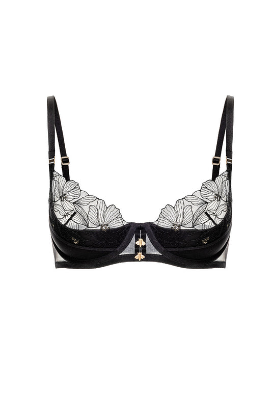 Push Up Bra Honey Bees in Zwart