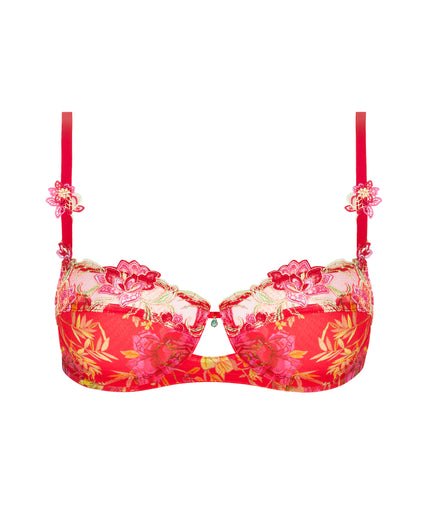 Balconette Bra Foret Rubis (Beautiful ruby red)