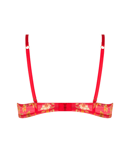 Balconette Bra Foret Rubis (Beautiful ruby red)