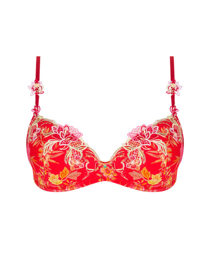 Soft padded Bra Foret Rubis (Beautiful ruby red)