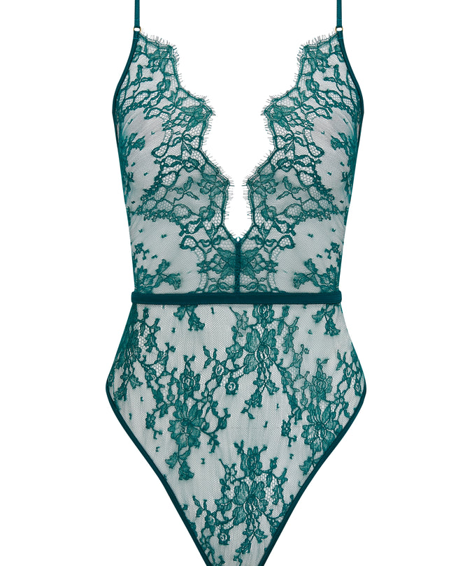 Coco de Mer Nilima Bodysuit in Teal