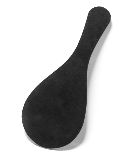 Black Leather Round Paddle