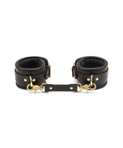 Black Leather Ankle Cuffs