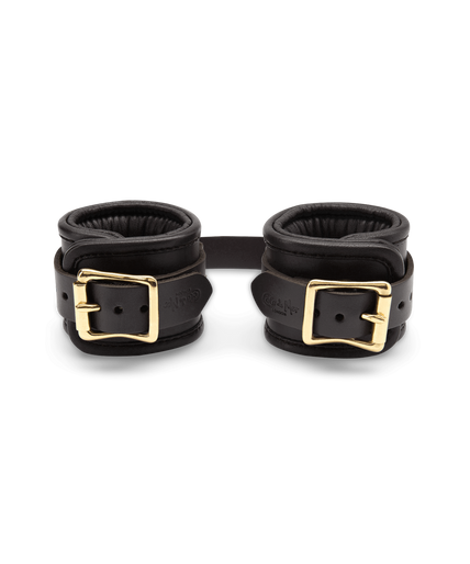 Black Leather Wrist Cuffs