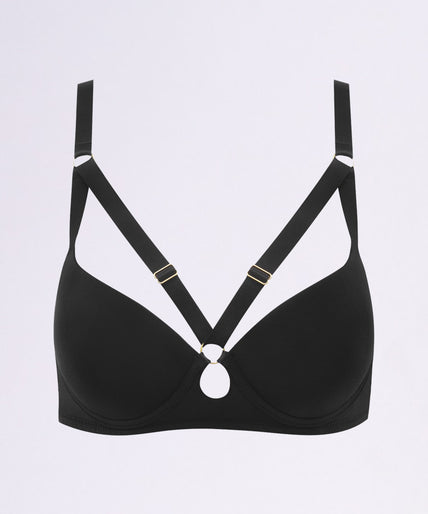 Model close-up Maison Close Tapage Nocturne Push-up Bh Zwart